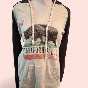 California Love Hoodie with Bear Graphic